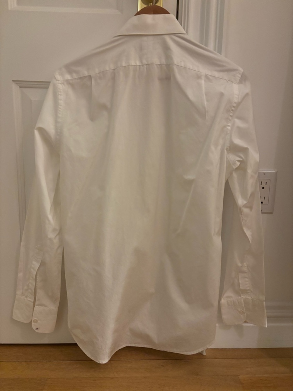 J. Crew Thomas Mason White Tuxedo Dress Shirt - Picture 3 of 4